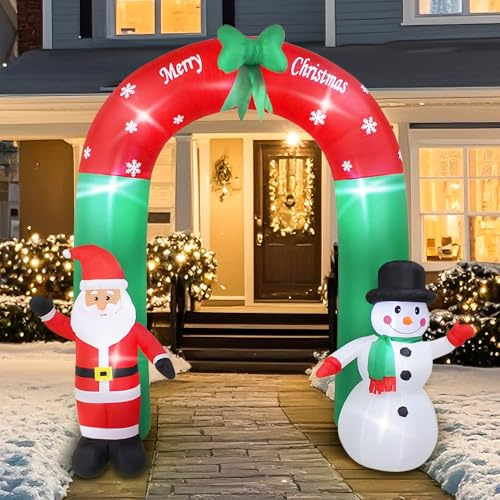 OHMG 240cm Soldato Gonfiabile di Natale Schiaccianoci Gonfiabile Gonfiabile Natale Soldato Decorazione del Patio del Giardino Soldatino Schiaccianoci Gonfiabile