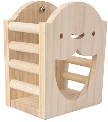 Yardwe Holzstall Mit Futterautomat Für Kaninchen Grasrahmen Für Kaninchen Kompakt Und Platzsparend Schützt Gras Und Rasen Vor Urin Und KOT