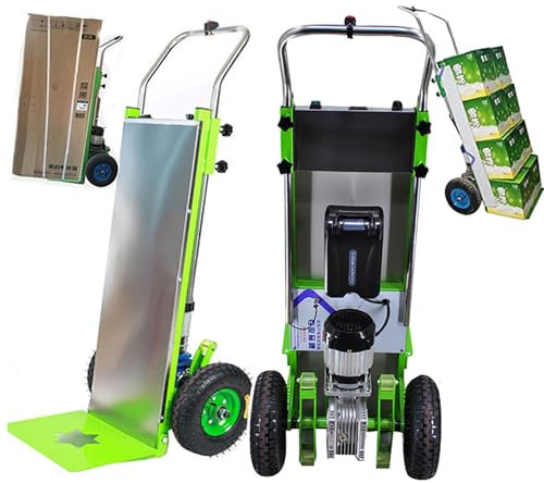 Sackkarre Treppensteiger Elektrisch Elektrischer Treppensteiger Elektrischer Treppensteigerwagen, 800 W elektrischer Handwagen Treppensteigerwagen, arbeitssparende Sackkarre für schwere Gege