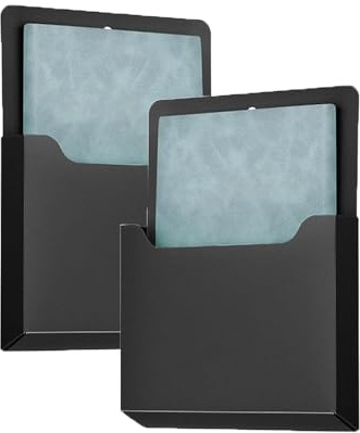 Magnetischer Aktenhalter, Magnetischer Stiftehalter, mit starkem Magneten,Magnetischer Papierhalter Dokumentenhalter, Bürobedarf Aufbewahrung Papiere Briefhalter,Schwarz,23 * 17.8cm,22 Stücke
