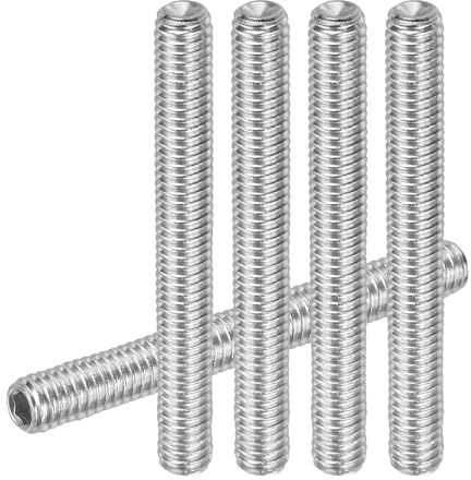 PATIKIL 20 Stück Madenschraube M4 x 30mm, 304 Edelstahl Madenschrauben Set für Türklinken Halterung Möbel Lampen Wasserhahn Reparaturen, Silber Innensechskant Gewindestifte Schrauben Set