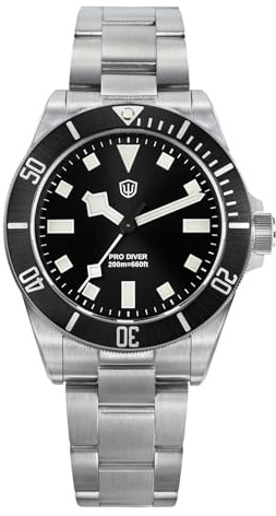 watchdives WD1969 Pro Taucheruhren VH31 Sweep Second Quarzuhr 38 mm Saphirglas Luxus-Armbanduhr 200 m Taucheruhr für Herren
