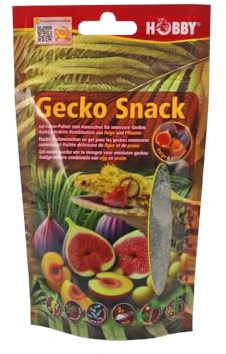 Hobby Terraristik Gecko Snack Feige/Pflaume – Fruchtiges Gel-Futter für Geckos | 1 Stück | Mit Insektenmehl und Probiotika für gesunde Verdauung und Vitalität
