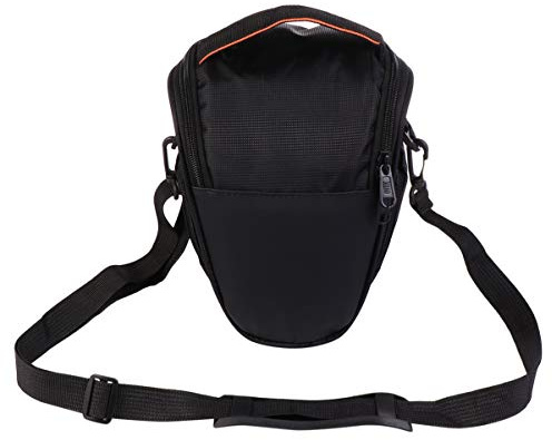 Bandoulière Appareil Photo Numérique Noir, Paquet Étanche | Nylon Résistant à L'Usure, Poche Latérale de Rangement, Sangle Réglable, pour Camping et Randonnée
