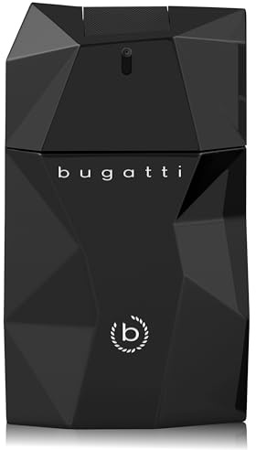 Bugatti Unlimited Black Herrparfym, 100 ml, Eau de Toilette med Svartpeppar, Patchouli, Frankincense & Amber, Kraftfull, Elegant & Modern, Orientalisk Träig Herrparfym