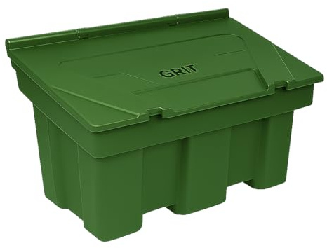 350L Green Grit Salt Bin Stackable Heavy Duty Container 126x75x71CM