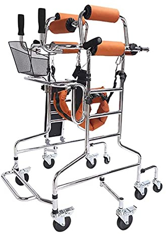 Steh- Und Gehgestell Rehabilitationsgerät Faltbar Höhenverstellbar Gehhilfe Rollator Trainingsgerät For Senioren(Men)