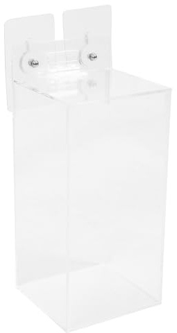 COHEALI Glove Dispenser Container Wall Mount Mask Holder Single Compartment Storage Box for Gloves and Masks Organizer in Garage Kitchen Office