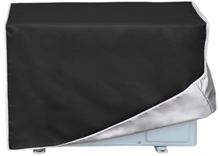 Housse Pompe a Chaleur Piscine, Cache Climatiseur Exterieur Étanche et Résistante à la Poussière, Les Pompes à Chaleur et Les Radiateurs Split Sans Conduit(Black,98x40x75cm)