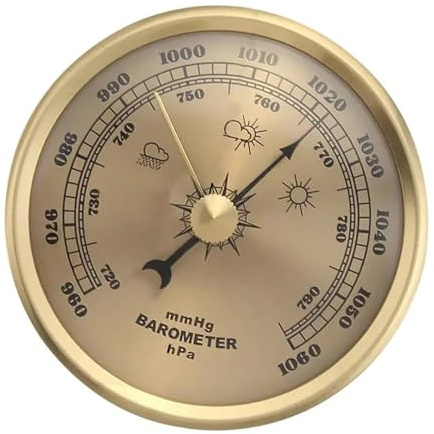 Instrumento de previsión meteorológica de 70 mm, diseño sin pantalla, dispositivo de medición de presión agrícola, barómetros analógicos, instrumento de medición de presión