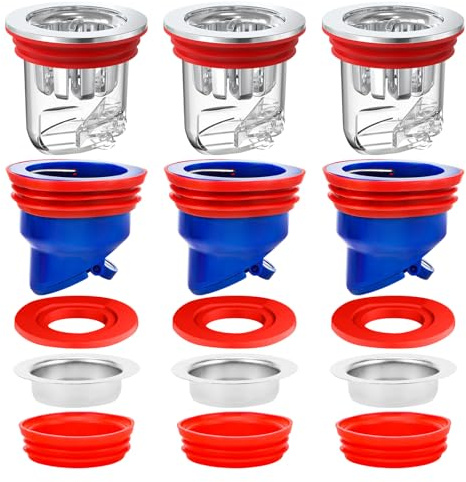 Geruchsverschluss Dusche 6-Teilige Packung Abläufe Rückflussverhinderer Odor Proof Floor Drain Geruchsstopper Abfluss Dusche Für Bad Küche Keller Und Mehr