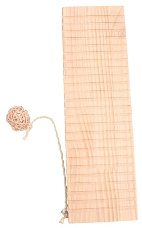VALICLUD Balançoire en Bois pour Hamster D’Équilibre Amusant Taille Moyenne sans Danger pour Cages et Espaces de Jeu en Bois Naturel Solide Stimulation et Divertissement pour Petits