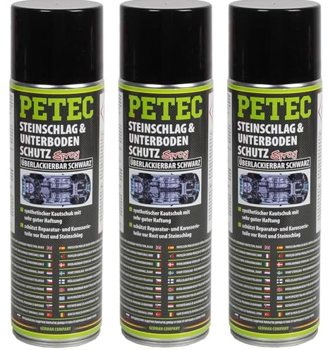 PETEC 3x 73250 Unterbodenschutz | 3x 73250, PETEC Steinschlag & Unterbodenschutz,