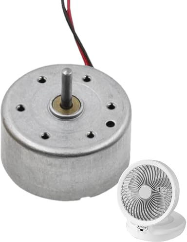 Mini Electric Motor For Toys - 2.76 Inches Stainless Steel | 27g Low Noise DC Motors - 2.76x0.87x0.75 Inch ABS Housing Mini Fan Windmill DIY Electric Science Project Motor For Energy Saving Toys