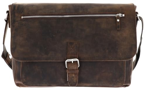 Leonhard Heyden Leder Laptoptasche mit Laptopfach Salisbury Umhängetasche 7653 Rotbraun dunkelbraun