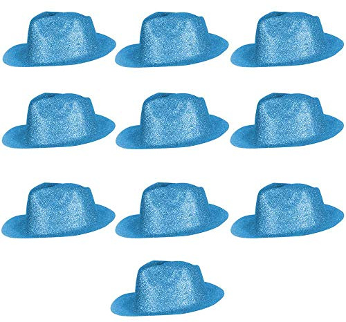 Ciffre Ca 25 Modelle Coole Cowboy Hut Sheriff Fasching Masken Perücke Disco Zylinder Maske Texas Glitzer Einfach - Achtung Glitzer FÄLLT AB ES IST EIN Partyhut