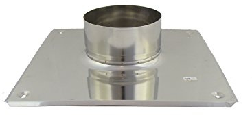 Grundplatte, Edelstahl EW, verschiedene Durchmesser 100, 110, 120, 125, 130, 140, 150, 160, 180, 200, 220, 250 mm (160)