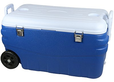 C.A.O. - Glacières rigides 100 litres en HDPE + Mousse PU + PP - Couleur Bleu/Blanc - Longueur 89 cm - Largeur 43,5 cm - Hauteur 43,5 cm