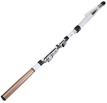 Asixx Angelrute, Tragbare Teleskopruten Spinnrute aus Kohlefaser Leicht und Robust für Reisen, Camping, Fluss- und Teichfischen (Gesamtlänge: 1.8-2.7 m)(1.8)