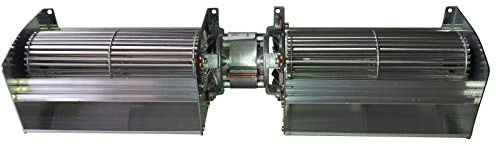 Easyricambi im9t Doble Emmevi fergas para Estufa de pellets. Largo 579 mm Ventilador mm. Boquilla: 2 x 230 x 44 mm