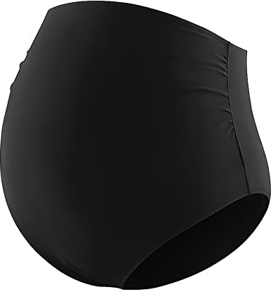 Bhome Maternity Swimsuits Bottoms High Waisted Bikini Bottom Women's Swimwear Bottoms Tankini Briefs,Black M