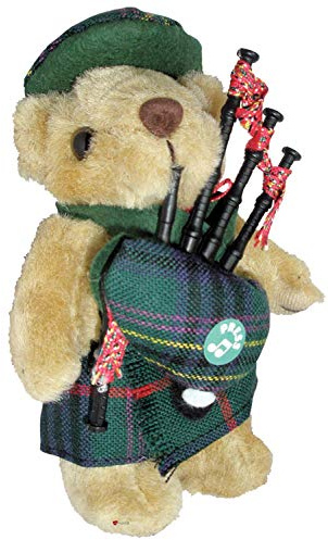I LUV LTD Musical Teddybär Kennedy Clan Tartan Schottisches Geschenk, Hergestellt in Schottland
