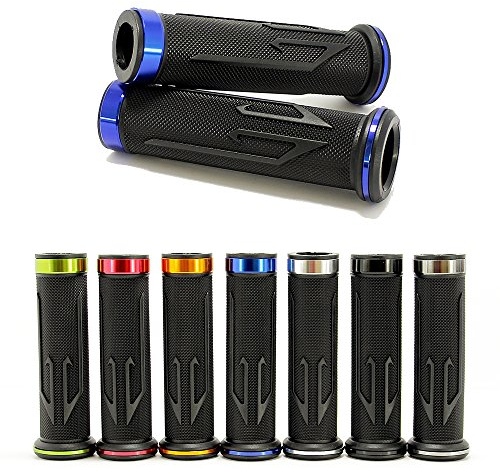 Manopole moto, Gomma antiscivolo Motocicletta Manopole Manubrio 7/8 22mm per GSX-R 1000/750 / 600 / Hayabusa