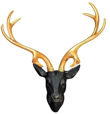 RPF-Design Wanddeko Hirschkopf, veredelt mit Goldpigment - ein besonderes Geschenk