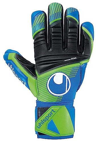uhlsport Aquasoft HN Fußball Torwart-Handschuhe für Kinder und Erwachsene - optimaler Grip bei Nasswetter, 10.5