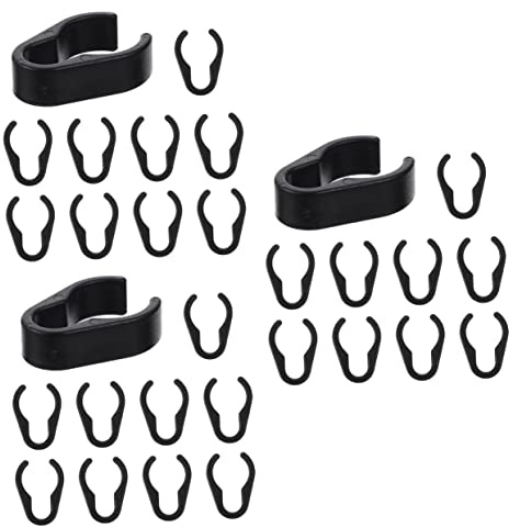 SAFIGLE 30stücke Mikrofon Kabelhalter Selbstklebende Kabelklemmen Für Mikrofonständer Robuste Und Flexible Kabelclips Zur Effektiven Kabelführung Für Licht Und Keyboard-ständer