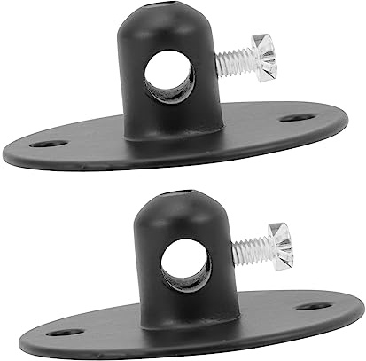 CIYODO Sujetacables de Hierro Negro para Luces de Techo y Colgantes, Fijador de Cable de Alimentación Instalación Fácil, Pack de 2 Piezas para Ordenar Cables
