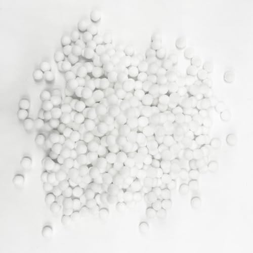 UILYNIU 500 Stück Pompons zum Basteln Mini F ilzkugeln Flauschigen Bälle, Weich Flauschig Pom Poms, Kleine Bommeln zum Basteln für DIY Kreative Handwerk, Partydekoration, Haarschmuck (Weiß)