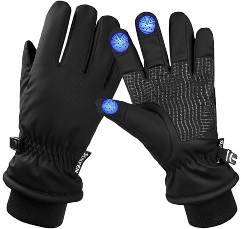 Sukeen Kids Winter Ski Gloves, Waterproof Windproof Thermal for Boys Girls