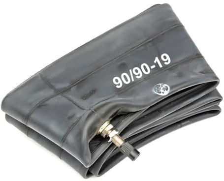 Heavy Duty 19 Inch Inner Tube Butyl Rubber Fits Tyre Sizes 90/90-19 Schrader Straight Valve Motorcycle Motorbike