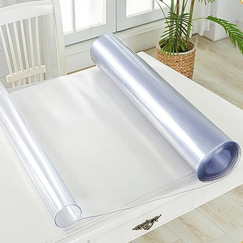 Pellicola protettiva trasparente extra lunga e trasparente, per pavimenti in legno duro, antipolvere, per casa e ufficio, 120 x 550 cm