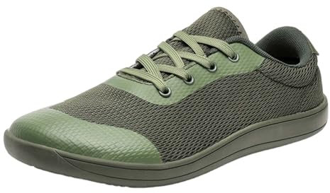Barfußschuhe Weit Zehenschuhe Minimalistische Barfuß Sneaker Mit Zero-Drop Sohle für Damen und Herren Bequem Fitnessschuhe Breite Walking Schuhe Atmungsaktiv Straßenlaufschuhe