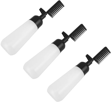 Healeved Botella De Tinte Cabello Aplicador De Peine Para Raíces Para Salón o Casa Incluye Cepillo Aplicador De Tinte