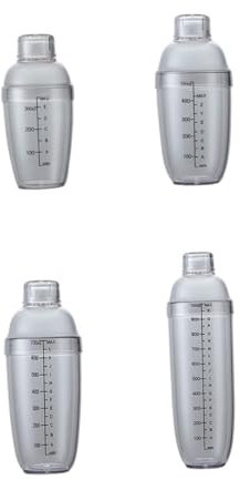 KICHOUSE Criba Vibradora Coctelera De Plástico Transparente Para Cóctel Leche Té Vino Con Báscula Para Uso Casa o Eventos Sociales