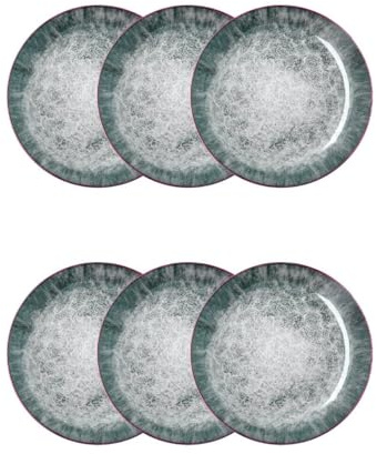 Bidasoa Set de 6 platos postre Stela de porcelana 19 cm