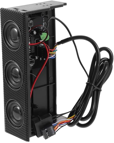 LRXIYODE Altoparlante ABS Frontale in Stereo Nero PC per Case | Componenti Elettronici e Magnete, Connessione a Dispositivi, Suono Chiaro e Uso Semplice