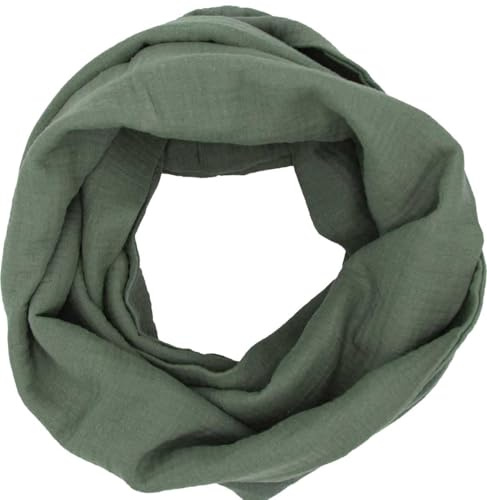 stylx Damen Schal, Musselin Loop Schal Damen, Schlauchschal, Schlauchschal Damen, Musselin Schal, LOOP Schal Sommer Leicht Rundschal