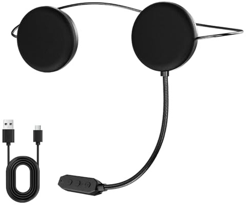 BosuLai Bluetooth Casque Moto Bluetooth BT5.3, Kit Mains Libres pour Moto | Microphone de Contrôle D'appel pour Casque, Équitation Écouteurs, Écouteur Microphone pour Moto Sport Cyclism