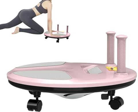 Rueda Abdominal Equipo Para Gimnasio En Casa Y Fuerza Central | Máquina para Abdominales de 4 Ruedas Para Hombres, Mujeres, Jóvenes Y Deportistas