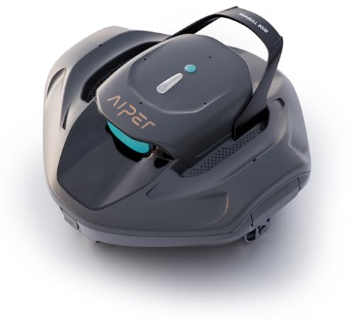 AIPER Seagull 800B Kabelloser Poolroboter, Selbstparkende Technologie, 90 Min Akkulaufzeit, Starke Saugkraft, LED-Anzeige, Ideal für Aufstellpools bis zu 80 m²