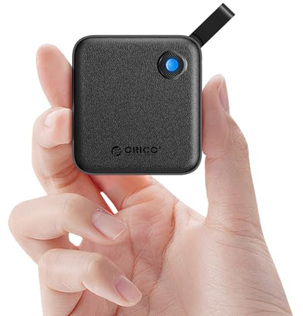ORICO SSD Portable 480 Go avec Câble USB-C 2 en 1, Disque Dur Externe SSD, Jusqu'à 460 Mo/s, Indicateur d'État, Stockage Fiable pour Smartphone USB-C, Tablette et Ordinateur - B5PLUS