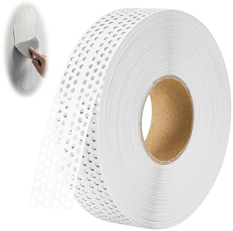 Fugenband Selbstklebend 5cm x 40m – PVC Fugenband für Trockenbau, Eckschiene & Kantenschutz – Hochflexibles Armierungsband für Gipskarton-Platten, Putz und Risse – Ideal für Innen- & Außenecken