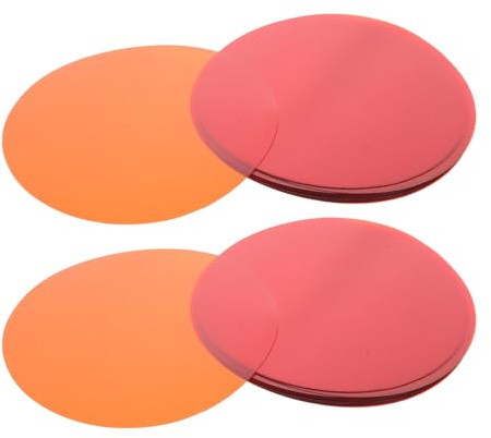OSALADI Films de Correction de Couleur Orange Ambiance Chaleureuse pour Lot de 50 en Pet et Filtres Flexibles Lampes LED pour Projets D'éclairage DIY à Domicile