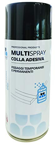 Multisint MultySpray - Nuova Colla Spray per Pannelli Fonoassorbenti 400 ml (Confezione 1 Bomboletta) – Produzione 100% Italiana