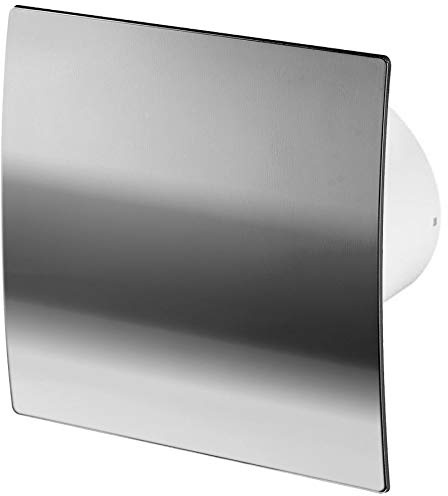 100mm Pull Cord Extractor Fan Chrome ABS Front Panel Escudo Wall Ceiling Ventilation