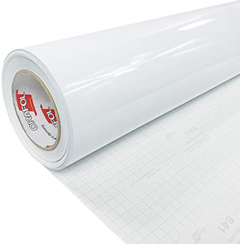 DecoMeister Lámina Adhesiva Impermeable Para Muebles Armarios Vinilo Autoadhesivo Para Cocina Papel Decorativo Para Puerta Mesa Encimera Película Para Forrar Blanco Brillante 100 x 100 cm Por Metros